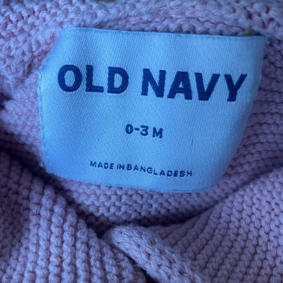 Old Navy babies 0-3months pink button down sweater 100% cotton - Picture 5 of 6
